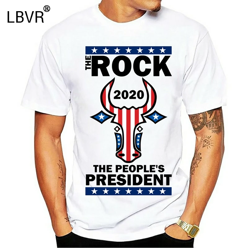 The Rock 2020 T Shirt - People'S President Dwayne Johnson Vote America Elect Usa Cool Casual Tee | Мужская одежда