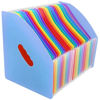 

Large Capicity 24 Pockets A4 Accordian File Organizer Expanding File Folder Desk Storage Expander for Home Office School