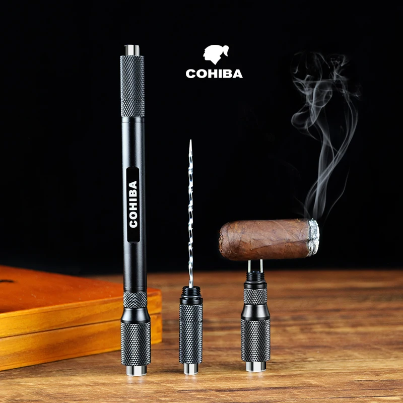 Металлический усилитель COHIBA для рисования сигар инструмент курения портативный