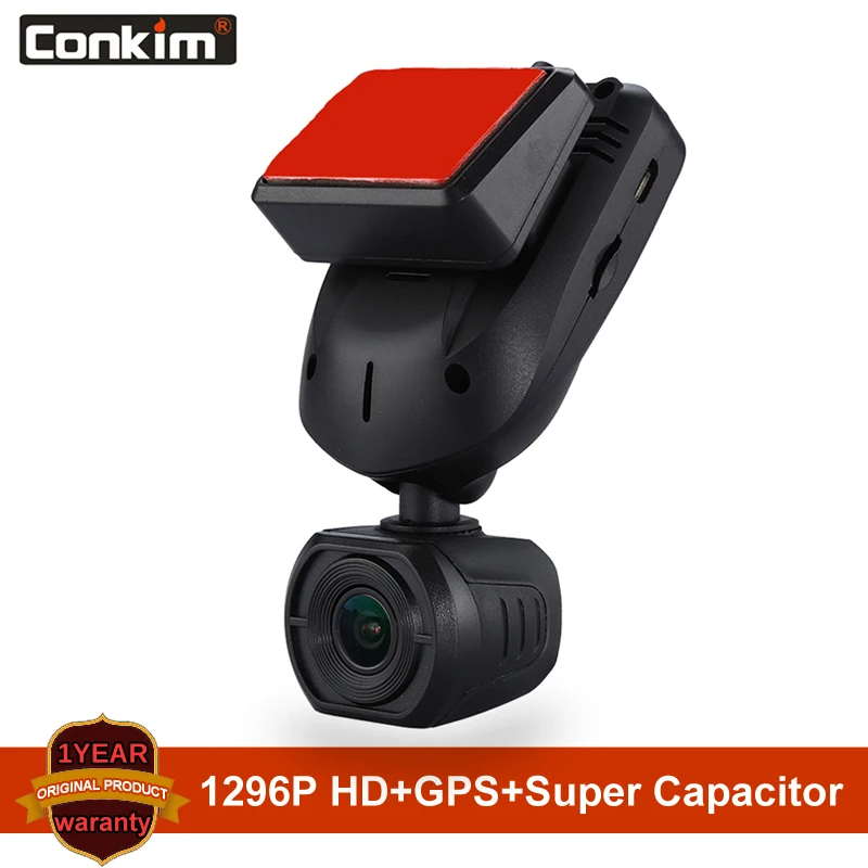 Conkim Новое поступление мини Q9 тире Камера автомобиля DVR конденсатор 1296 P 1080P Full HD Скрытая автомобиля Камера gps LDWS режим парковка + 32 ГБ TF