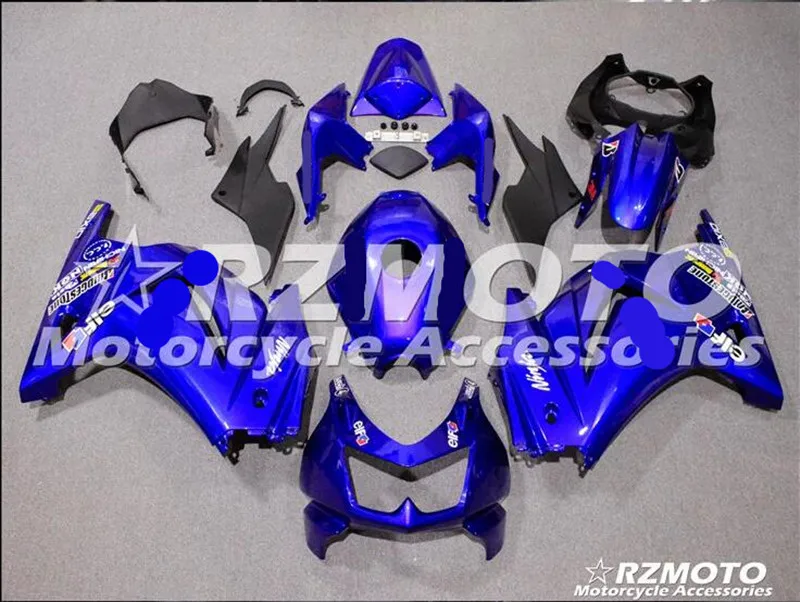 Мотоциклетный обтекатель abs комплект для Kawasaki Ninja250 2008 2009 2010 2011 2012 корпусные детали пресс-форм синий Магазин № 0055 - Цвет: All sorts of color