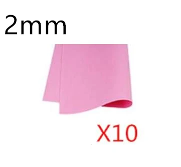 2mm thickness 49* 49 cm 10pcs DIY Sponge Foam KraFt PaPer foamiran FOR needLework felt 10PCS - Цвет: Розовый
