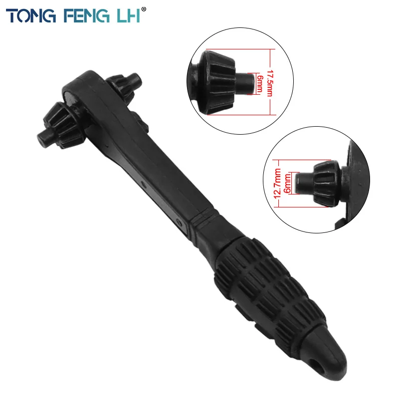 Chuck ratchet wrench ratchet key tool grinder wrench flat handle ratchet wrench bidirectional forward and reverse ratchet screwdriver elbow flat head wrench cross screwdriver slotted tool