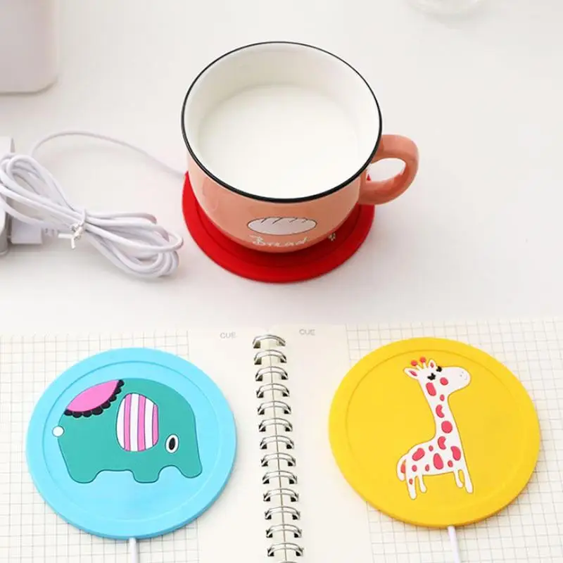Usb Силиконовая кофейная чашка, кружка с подогревом, коврик для напитков, напитков, чашка с подогревом, молочная кофейная кружка, сохраняющая тепло, нагреватель