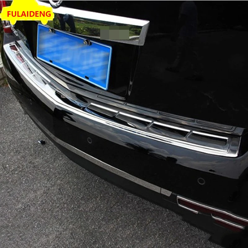 Для Cadillac SRX 2010- Нержавеющая сталь Авто задний багажник хвост губы Защитная крышка отделка автомобиля Стайлинг Аксессуары