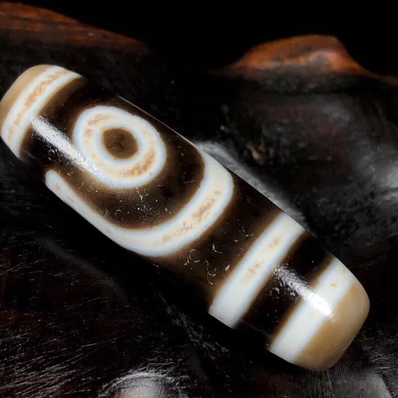 08131053 Tibet Pure 2eyes DZI Oxide layer Old Agate Beads 12* 40mm Beads Men&women Amulet Jewelry DIY Free Shipping