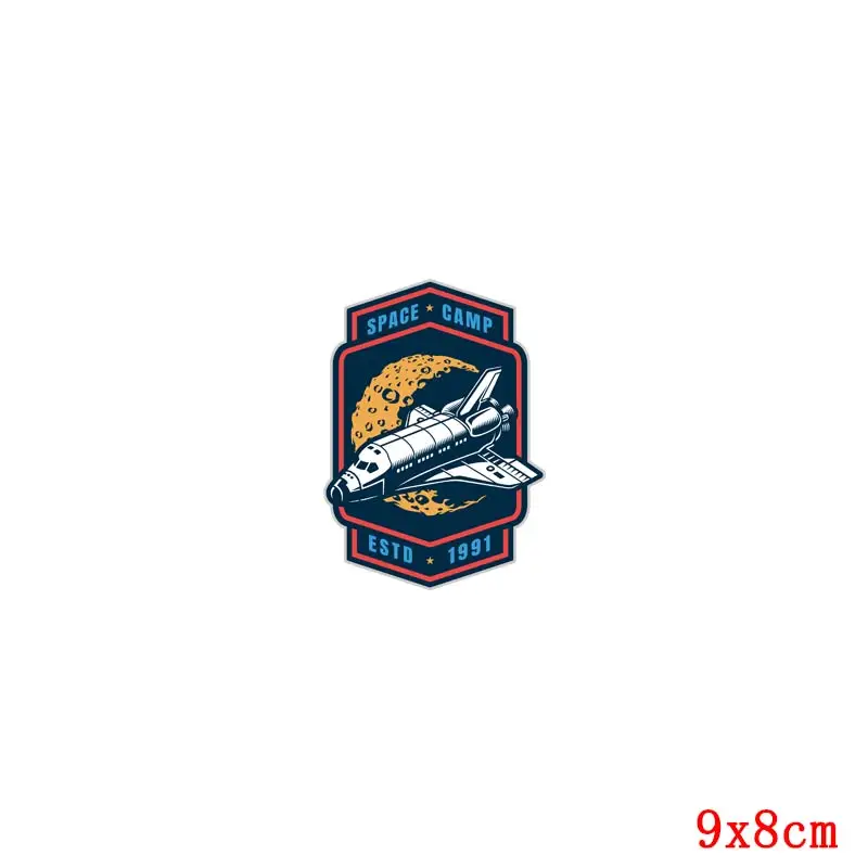 Space Aline Patch Iron On Transfers For Clothing Spacecraft UFO Thermo Stickers On Clothes For Kids Stickers Heat Transfer DIY - Цвет: TH1908