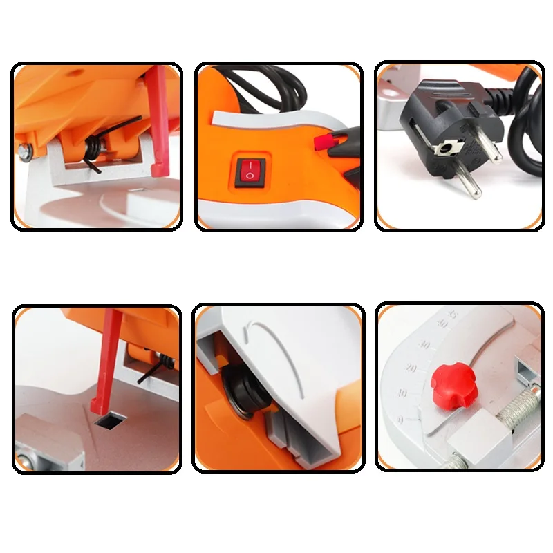  XCAN Multifuncation Mini Table Saw Bench Cut-off Saw HSS Blade for Cutting Metal Wood Plastic with 