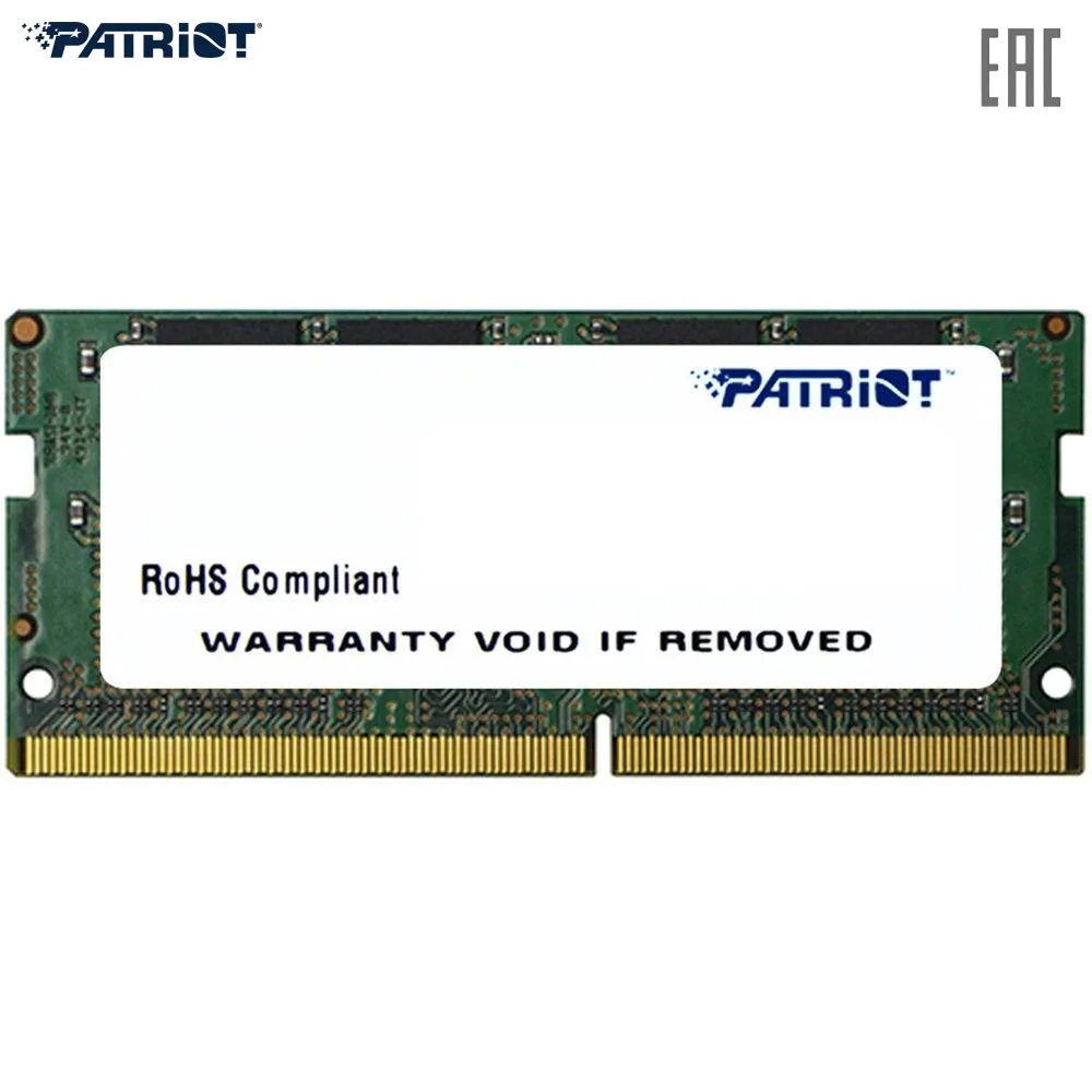 Модуль памяти PATRIOT для ноутбука 4GB PC19200 DDR4 SO PSD44G240082S|Оперативная память| |