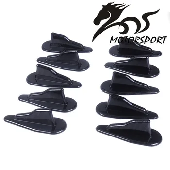 

10 Pcs Universal EVO-Style PP Roof Shark Fins Spoiler Wing Kit Vortex Generator