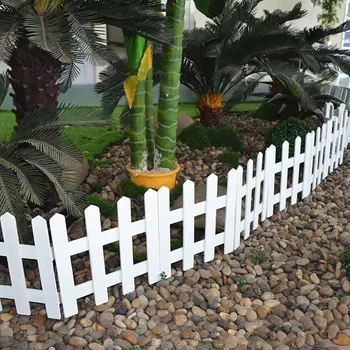 

1.2m Decoractive Wooden Picket Fence Miniature Home Garden Christmas Xmas Tree Wedding Party Decoration