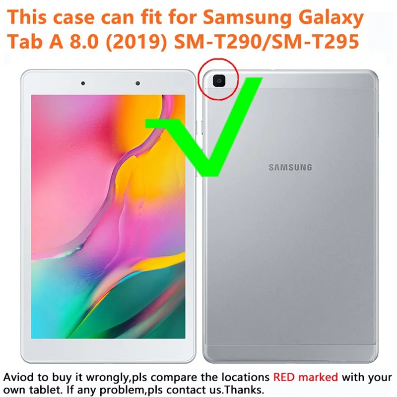 Для samsung Galaxy T290 Tab A 8,0 чехол льняная зернистая искусственная кожа Защитный чехол-подставка TPU чехол для samsung SM-T295 Coque