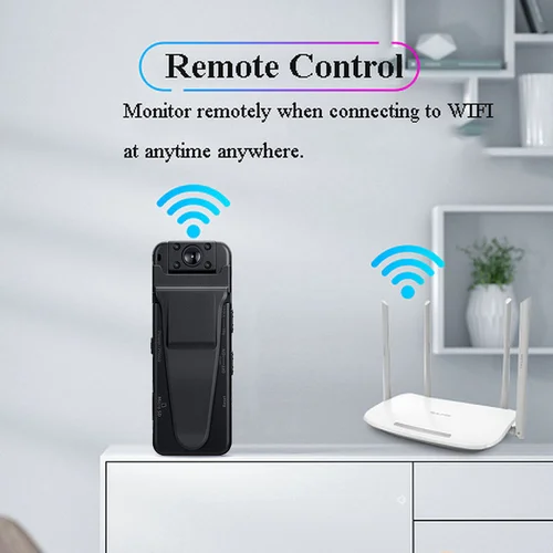 A8 바디 착용 디지털 카메라 와이파이 HD DVR 비디오 보안 캠 나이트 비전 모션 감지 미니 캠코더 홈 오피스, 시큐리티 보호 디자인 시큐리티 보호 5