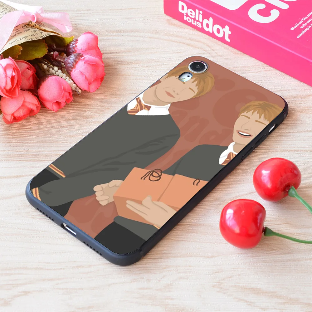 Weasley Twins Print Soft Matt Cartoon Phone Case for iPhone 12