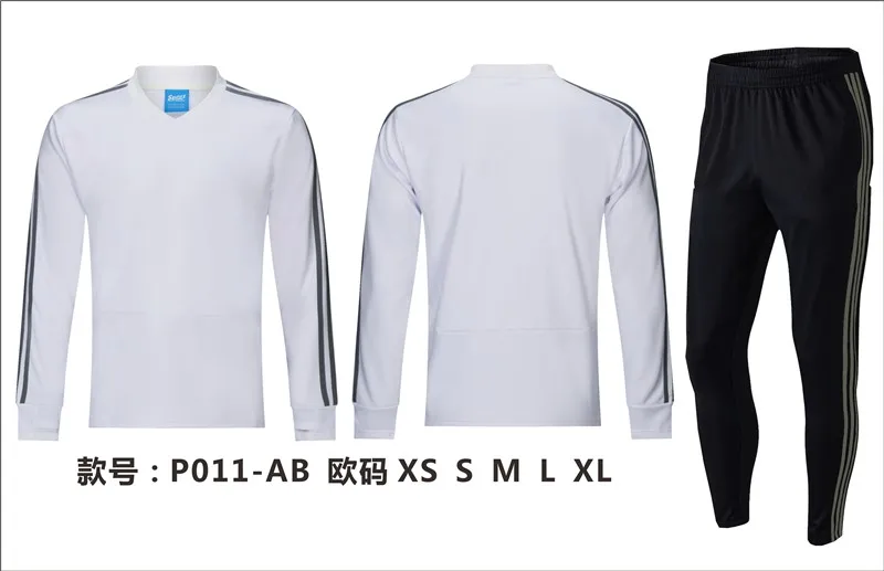 HOWE AO весна и осень мужской спортивный костюм с длинными рукавами пальто мужской, спортивный костюм куртка троус - Цвет: Белый