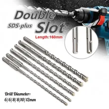 

6pcs 160mm Electric Hammer SDS Plus Drill Bits Set For Masonry Concrete Rock Power Tool Accessories