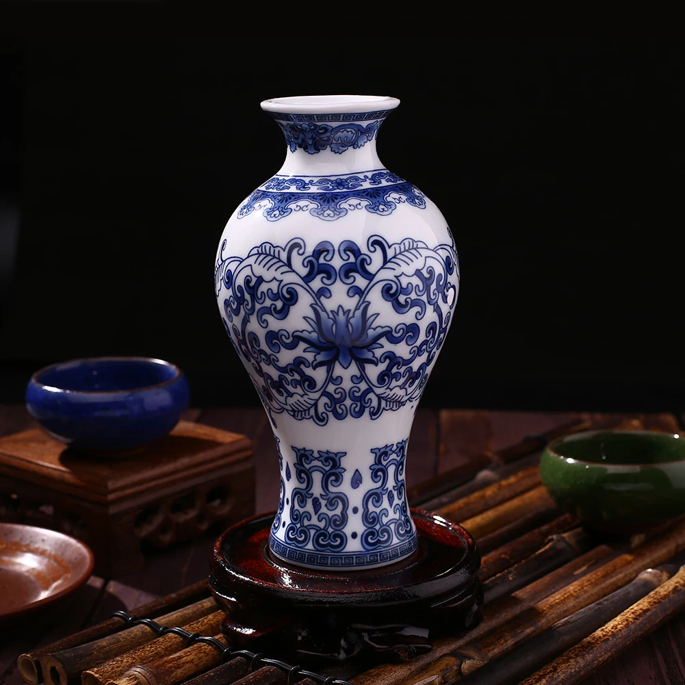 C3 Винтаж Домашний Декор Керамические вазы китайский синий и белый фарфор C узором - Цвет: C3