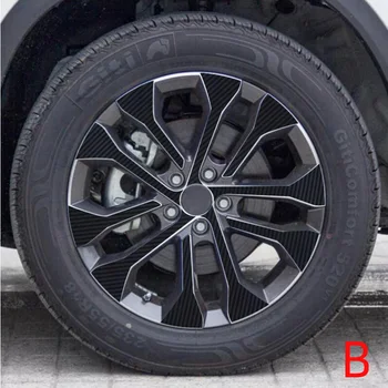 

3D Carbon/Matte/Glossy Black 18" Wheel Stickers For Chery TIGGO8 2018 2019 18 inch Wheel Decal Protective Vinyl