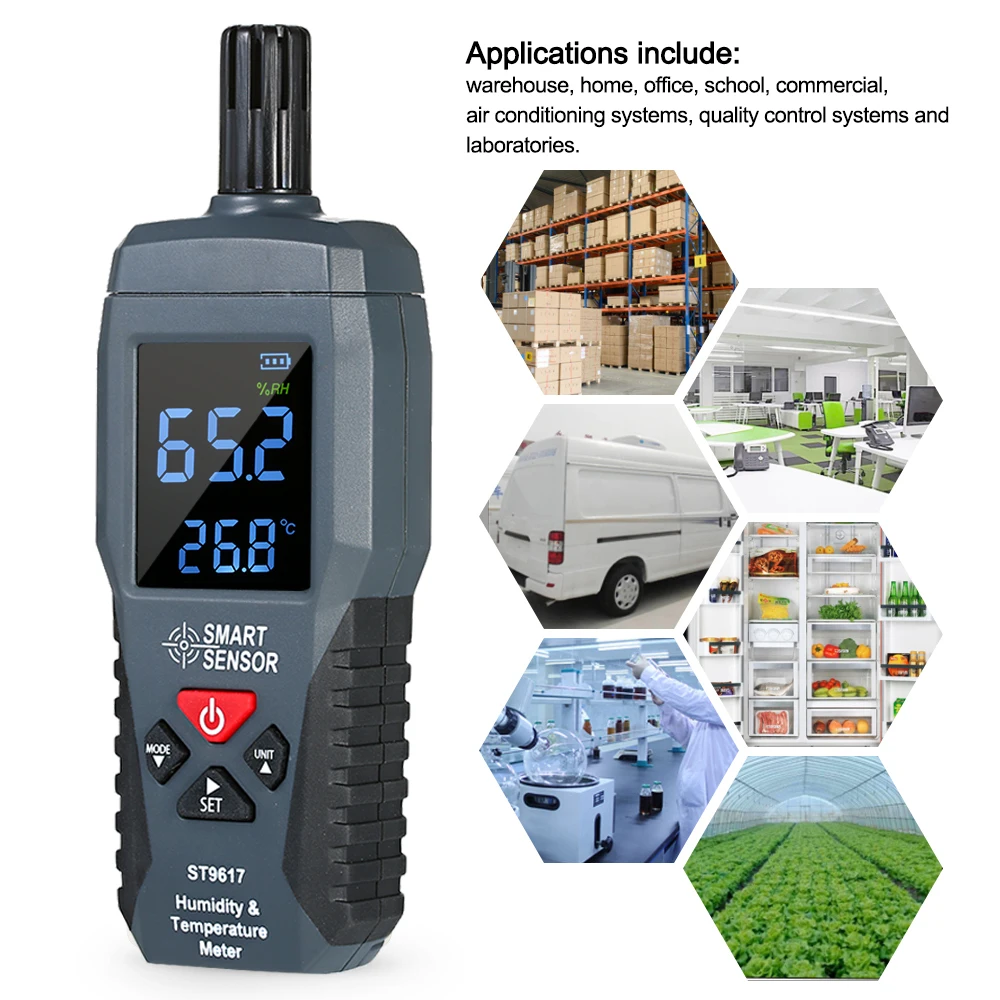 

Mini Humidity Temperature Meter High Accuracy Digital LCD Display Humidity Hygrometer Temperature Meter Thermometer Gauge Tester