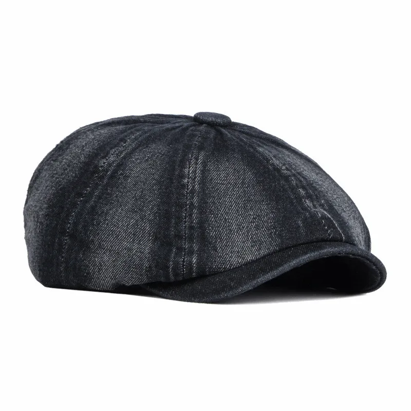 LDSLYJR Four Seasons Cotton Solid Color Newsboy Caps Flat Peaked Cap Men and Women Painter Beret Hats 46 beret hat,newsboy cap,newsboy hat