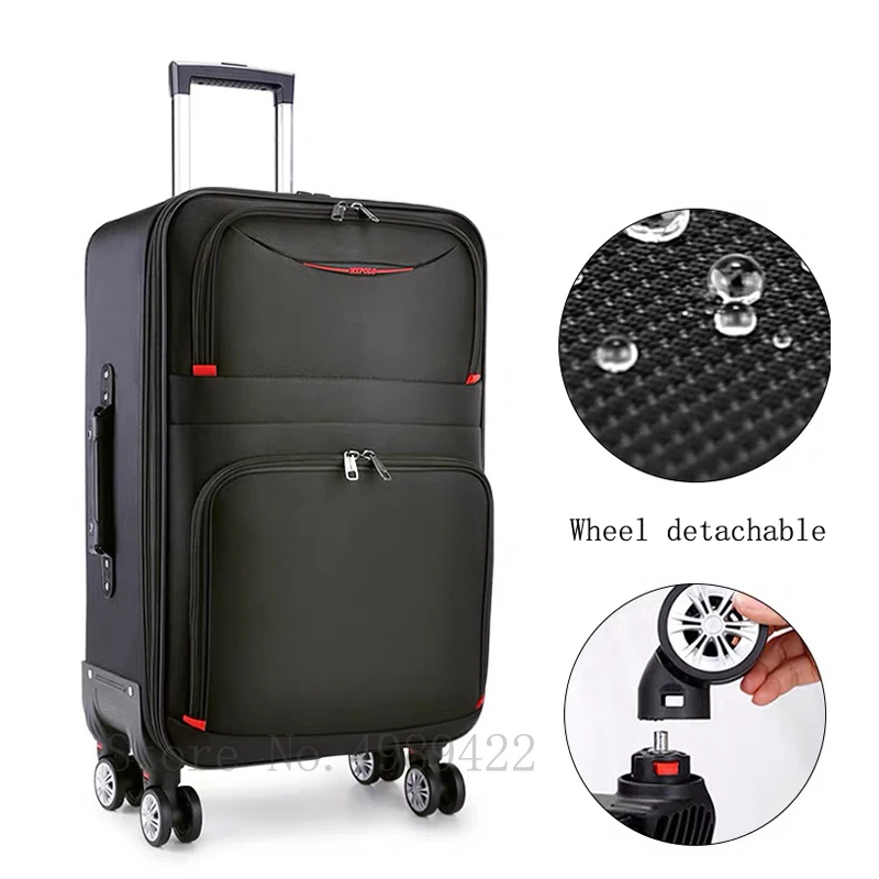 22/24/26/28 inch Travel suitcase with wheels 20'' Carry on Cabin Trolley  Waterproof Oxford Suitcase Travel Luggage
