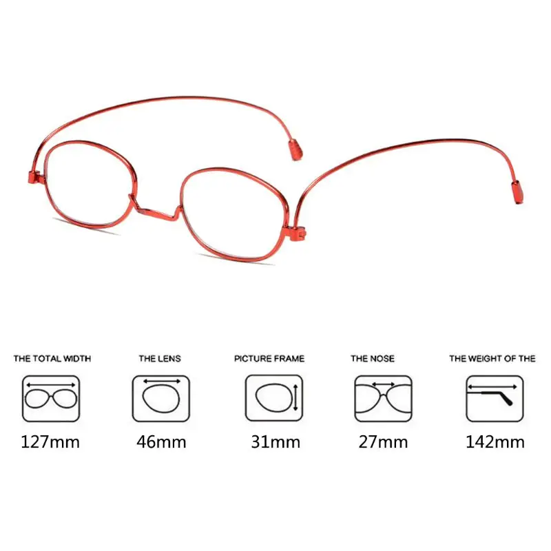 Портативные анти-синие очки для чтения супер тонкие индивидуальные металлические складные очки износоустойчивый дальнозоркость с карманом для очков