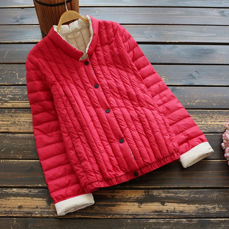 

Thin Korean winter jacket women all match soild stand collar jackets coats 2019 autumn and winter veste femme