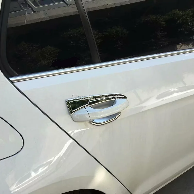 Для Volkswagen Golf 7 ABS Хромированная боковая дверная ручка чаша рамка Крышка отделка наружный автомобильный Стайлинг аксессуар