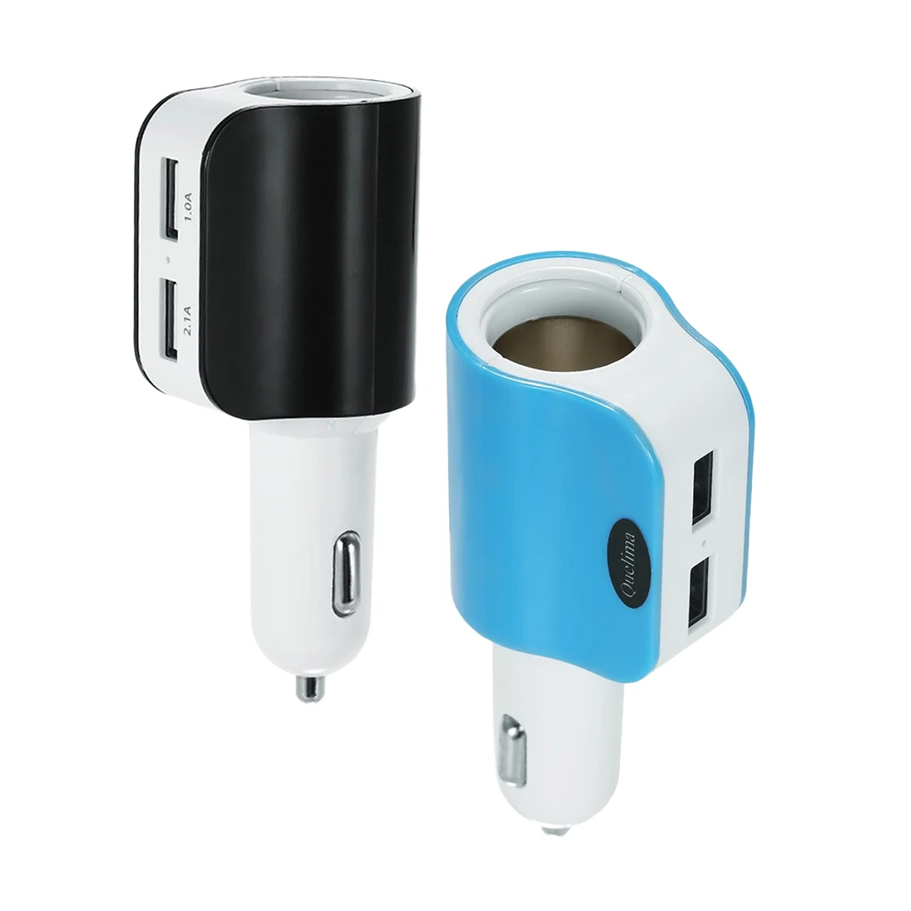 3.1A 2USB односторонняя розетка для автомобильного прикуривателя Разветвитель зарядное устройство