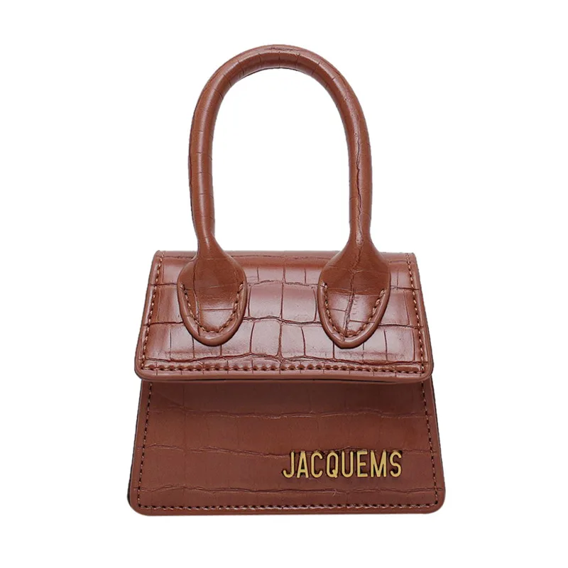 Женская сумка от известного бренда Jacquemus, роскошные женские сумки для девушек, сумки через плечо, женские сумки-мессенджеры, маленькая сумка-тоут - Цвет: brown