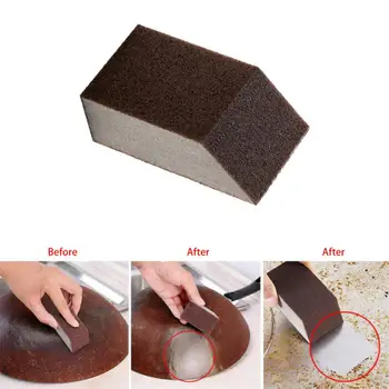 

1PC Emery Sponge Kitchen Accessories Magic Eraser Sponge Cleaning Sponge Pot Cleaning Plate Household Derusting Cleaning Pad