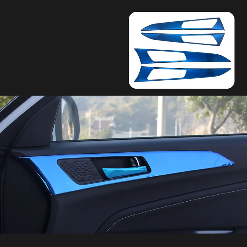 Lsrtw2017 для Changan Cs35 Автомобильная внутренняя отделка края двери декоративные аксессуары для интерьера хромированные