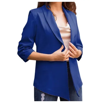 

Jacket Womens Ladies Solid Turn Down Collar Jacket Long Sleeve Coat Outerwear Jacket blouse women's jacket #YB40