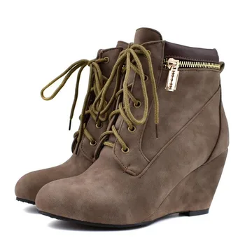 

2019 New pattern Superior quality shoes woman Increased internal 5CM Pumps Fashion Show warm boots Women's Boots USA 3-16 17