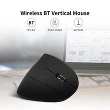 Черные вертикальные оптические мыши BT мышь Эргономичный дизайн 800/1200/1600 dpi 6 кнопок BT 4,0 правая мышь для ноутбука/ПК/Macbook