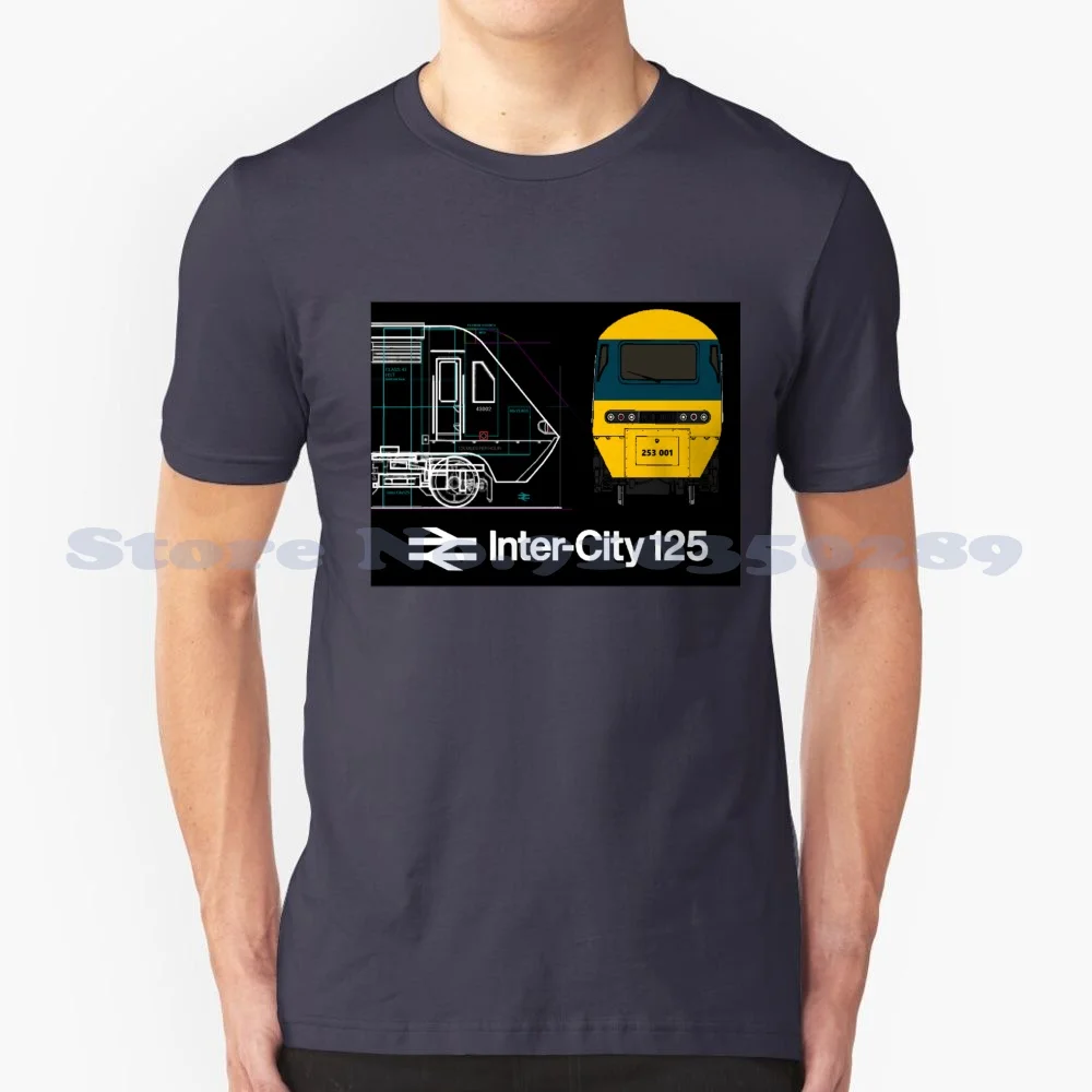 Intercity 125 Cool Design Trendy T-Shirt Tee Intercity 125 Classe 43 Hst British Rail Gwr Great Western Western Region Galles