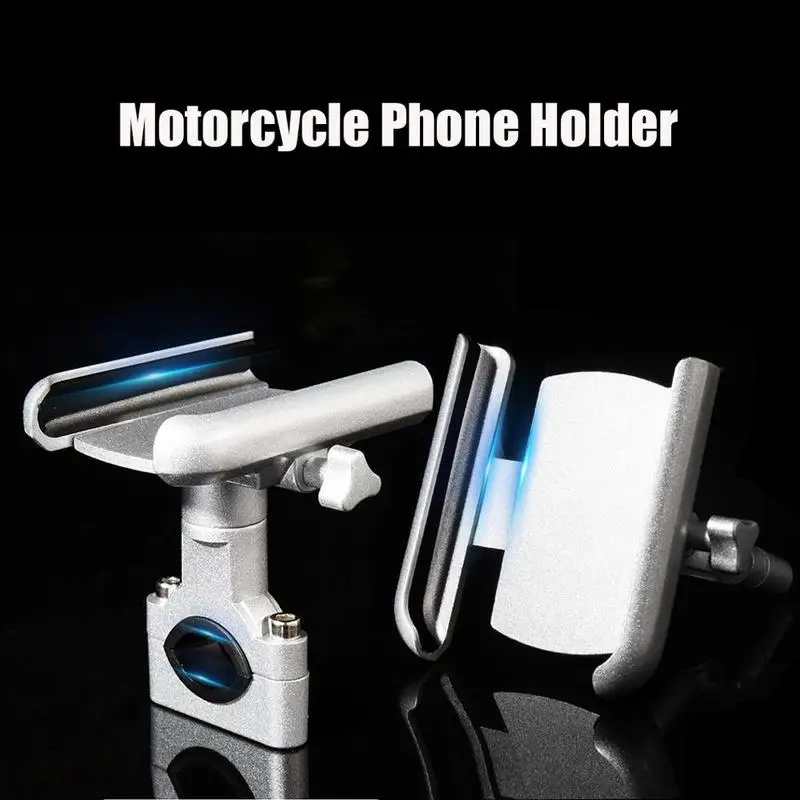 

2019 New Design Aluminum Alloy Motorcycle Phone Holder Support Rearview Mirror Mobile Moto Holder For GPS Bike Handlebar Holder