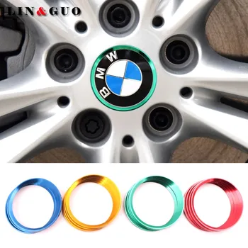 

4pcs case for Bmw 1 2 3 GT 5 7 Series X1X3X4X5X6 Car Wheel center decorative ring Accessories car-styling