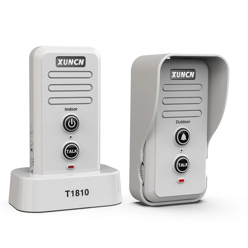 intercom audio XUNCN Wireless Voice Intercom Doorbell for Family House Office Intercom System-1810 More than 1000 Meters Over a Long Distance door intercom system