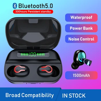 

RICORIT-C Wireless Bluetooth 5.0 Earphones TWS Earbud Headphones Mini True Wireless Earphones For iPhone Xiaomi Huawei With Mic