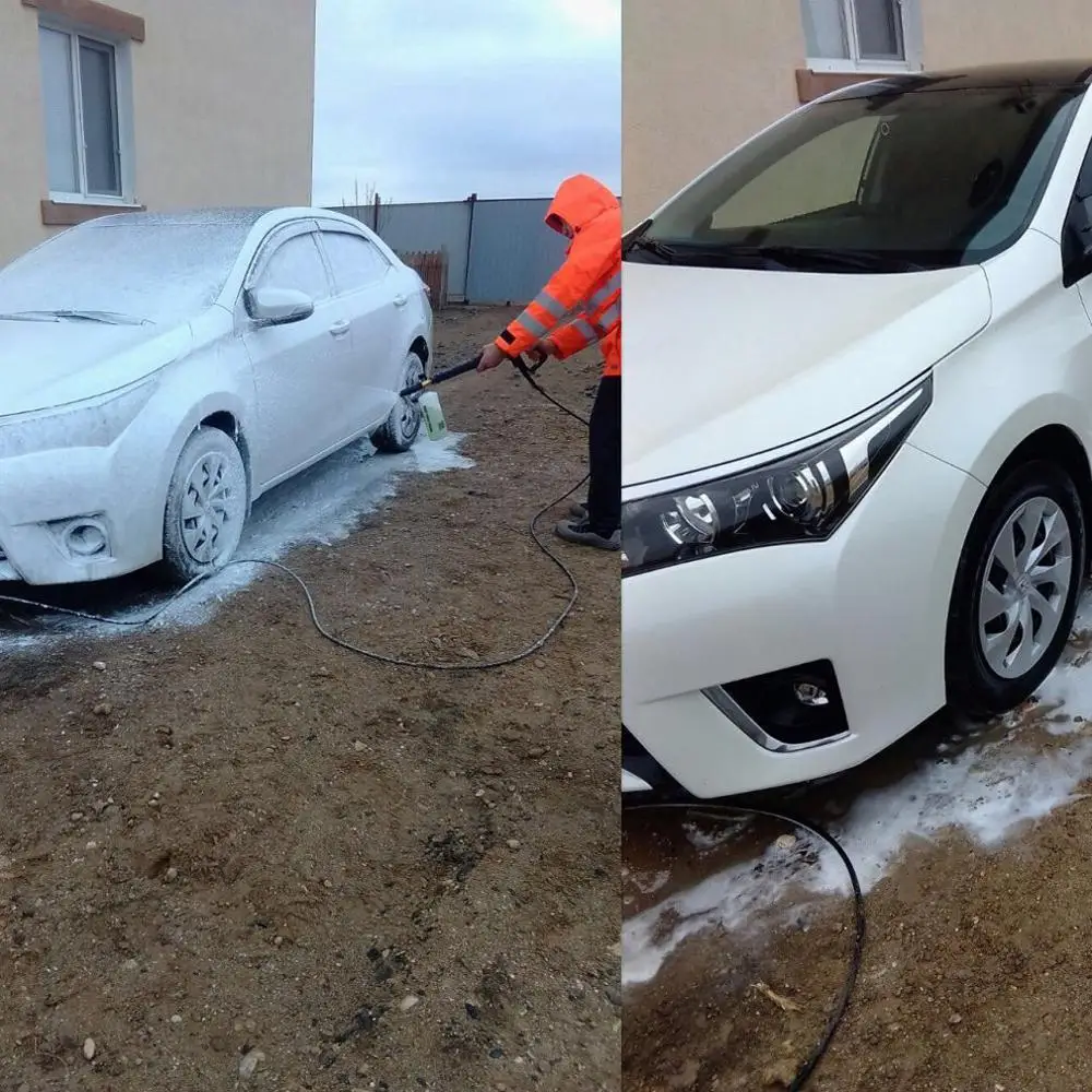 Высокое давление автомойка водяной пистолет пены горшок адаптер чистой меди
