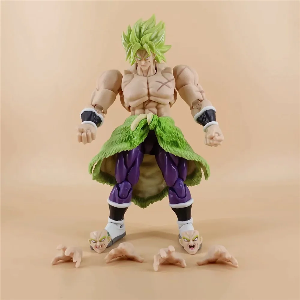 Anime Figures Dragon Ball Z Broly Broli Movable Super Saiyan Model PVC Toys DBZ Action Figurals Collectible Broli Figma Juguetes