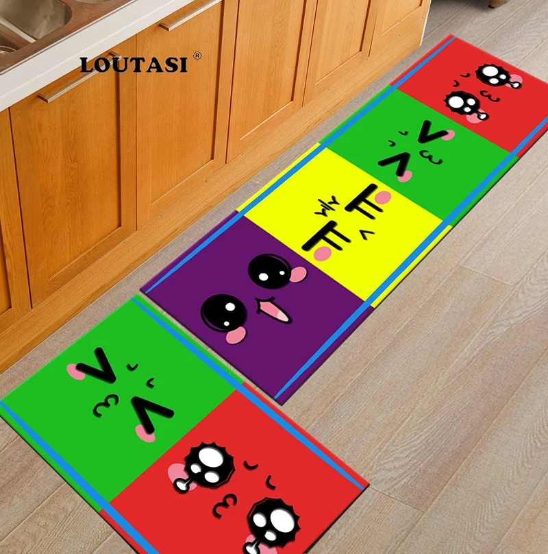 LOUTASI кухонный коврик, напольный ковер, коврики для прихожей, мультяшный принт, Противоскользящий коврик для входной двери, коврик для дома на открытом воздухе