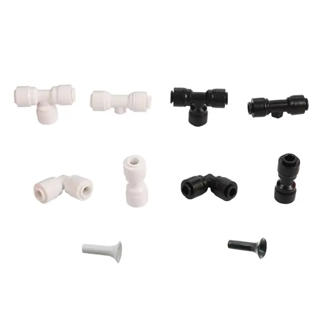 1/4 "Nincs Csat Csúszászár Gyors Csatlakozók Alacsony Nyomású Ködös Fúvókák Rendszercsatlakozó Adapterek Fekete Fehér Színű Opcionális 5Db - Image 6