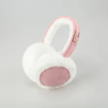 

Warm Plush Earmuffs Imitation Fur Unisex Sweet Style Pure Color Fashion Foldable Soft Simple Adjustable Winter Accessories