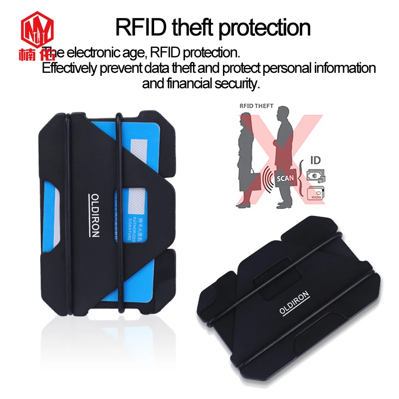 Алюминиевый Сплав Кошелек EDC Открытый карманный инструмент держатель для кредитных карт визитные карты ID кошелек портмоне Противоугонная щетка RFID