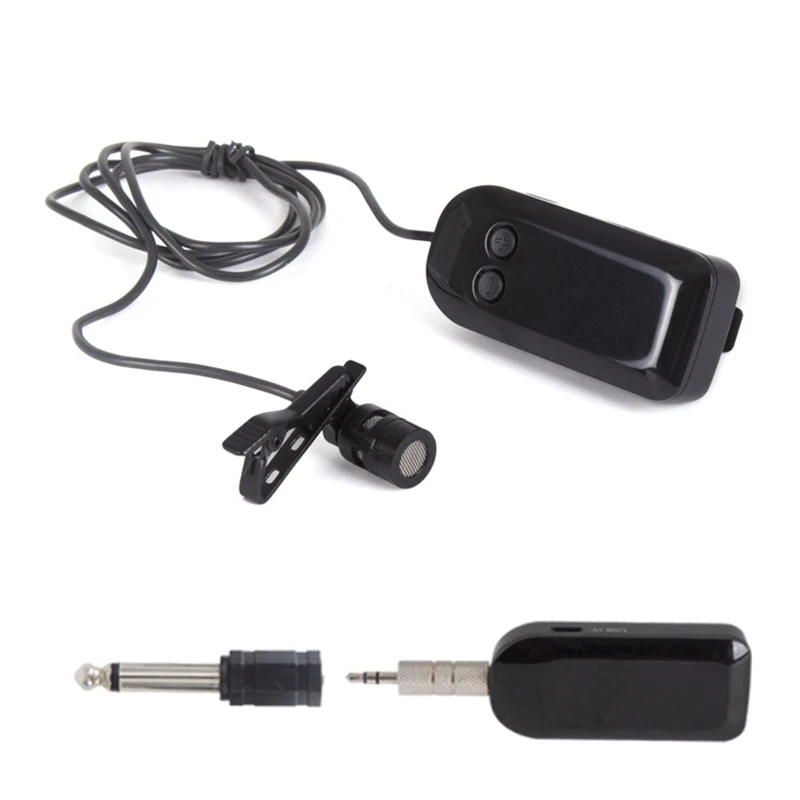 2 4G UHF Беспроводная микрофонная гарнитура Lavalier лацканы Mic 40 м Диапазон голосового