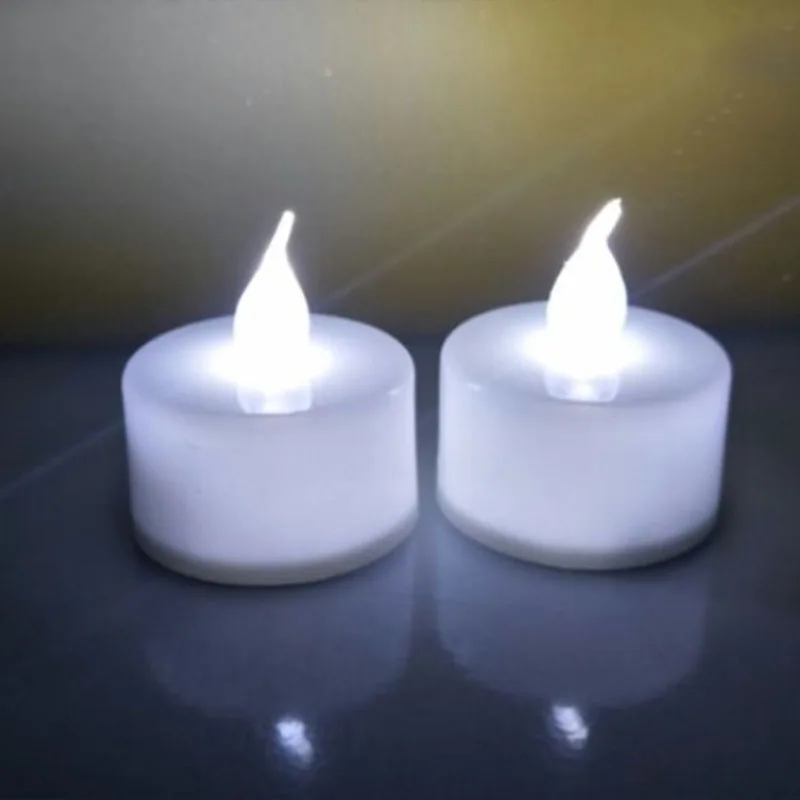 12pcs Flameless Led Tealight Tea Candles Wedding Party Light Colorful Lamp Decor