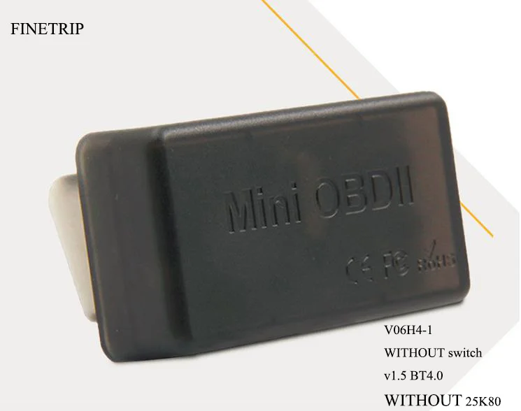 v1.5 elm327 bluetooth OBD2 автоматический сканер мини OBDII BT 4,0 диагностический сканер для автомобиля адаптер для IOS/Android/Windows