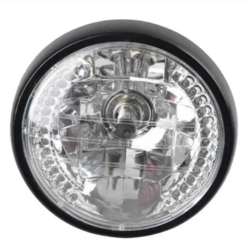 

Super Bright Motorcycle Retro Style Headlights 7-Inch Angel Halo Steering Turn Signal Light Replace Motore Styling Accessories
